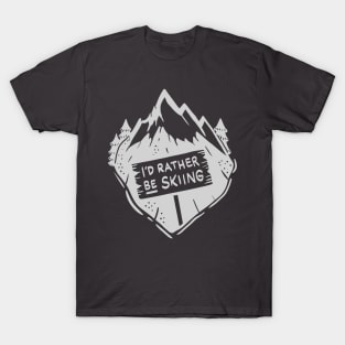 Downhill Ski and Snowboard Gifts T-Shirt